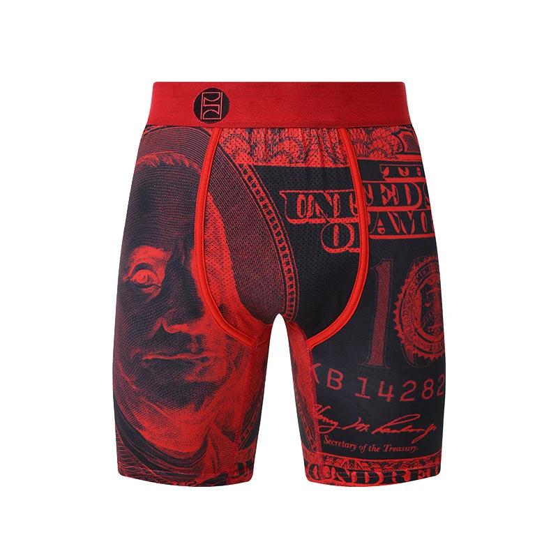 Cartoon Printed Quick-dry Men's Sports Fitness Extended Underwear