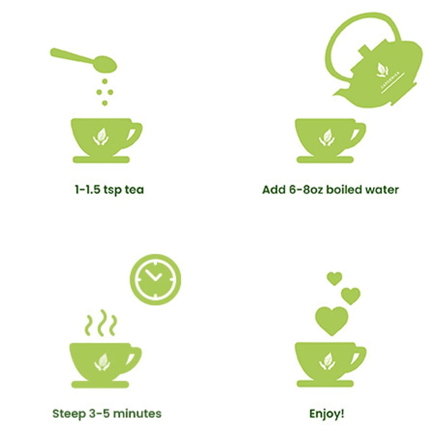 Té verde de ginseng, cafeína media - Aporte de energía - Ecológico y Kosher