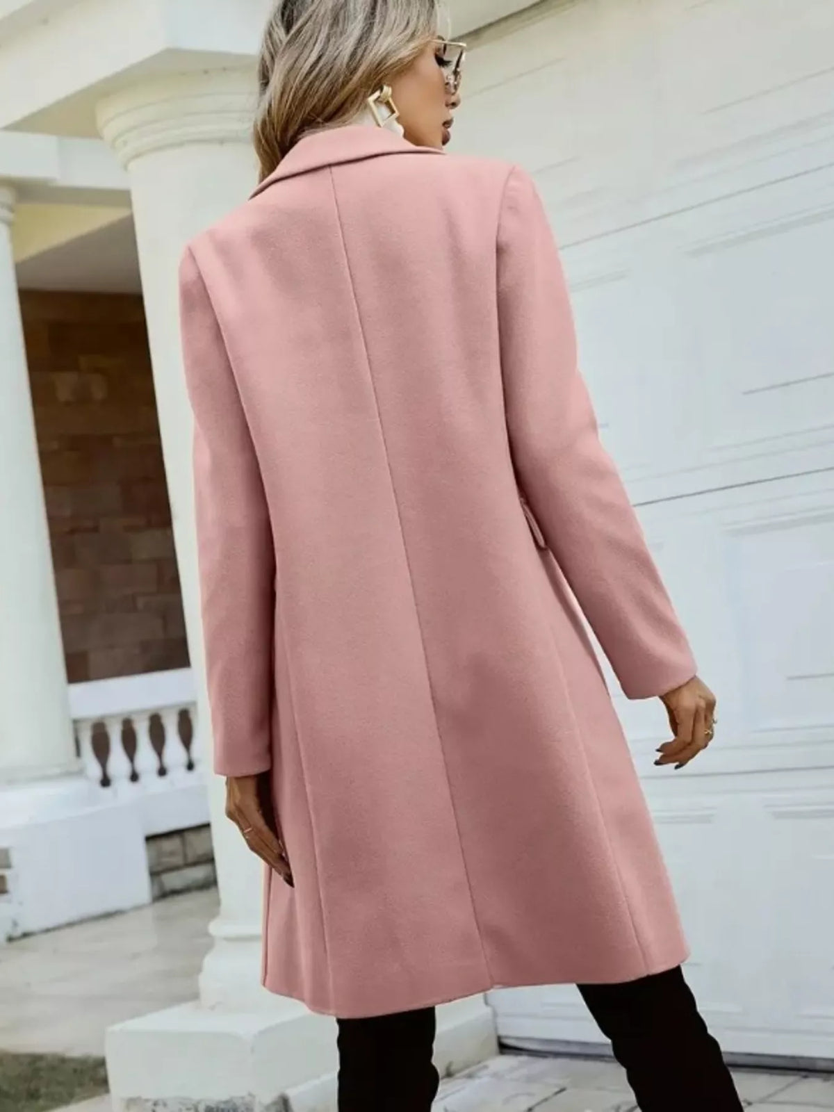 Double-Breasted Longline Coat