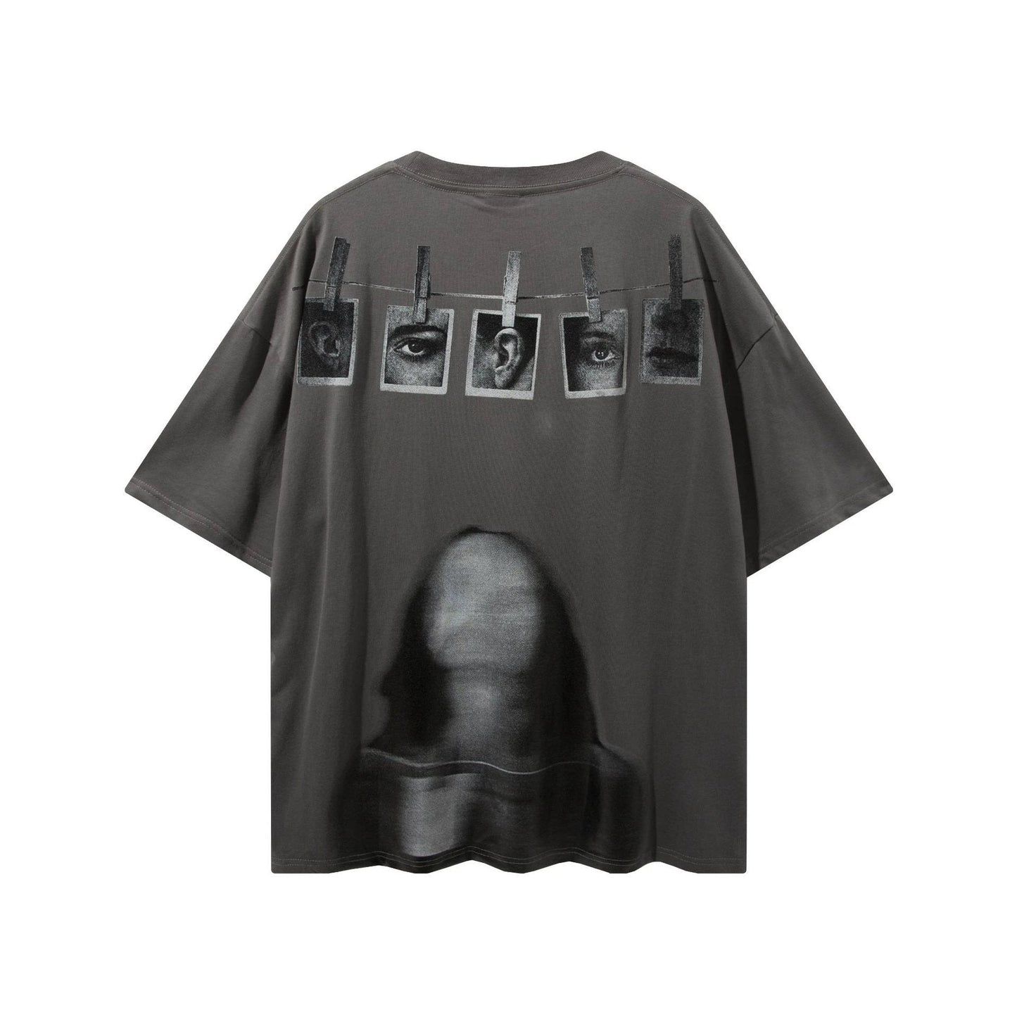 Portrait Hip Hop Ins Loose Half Sleeve Couple Dress Short Sleeve