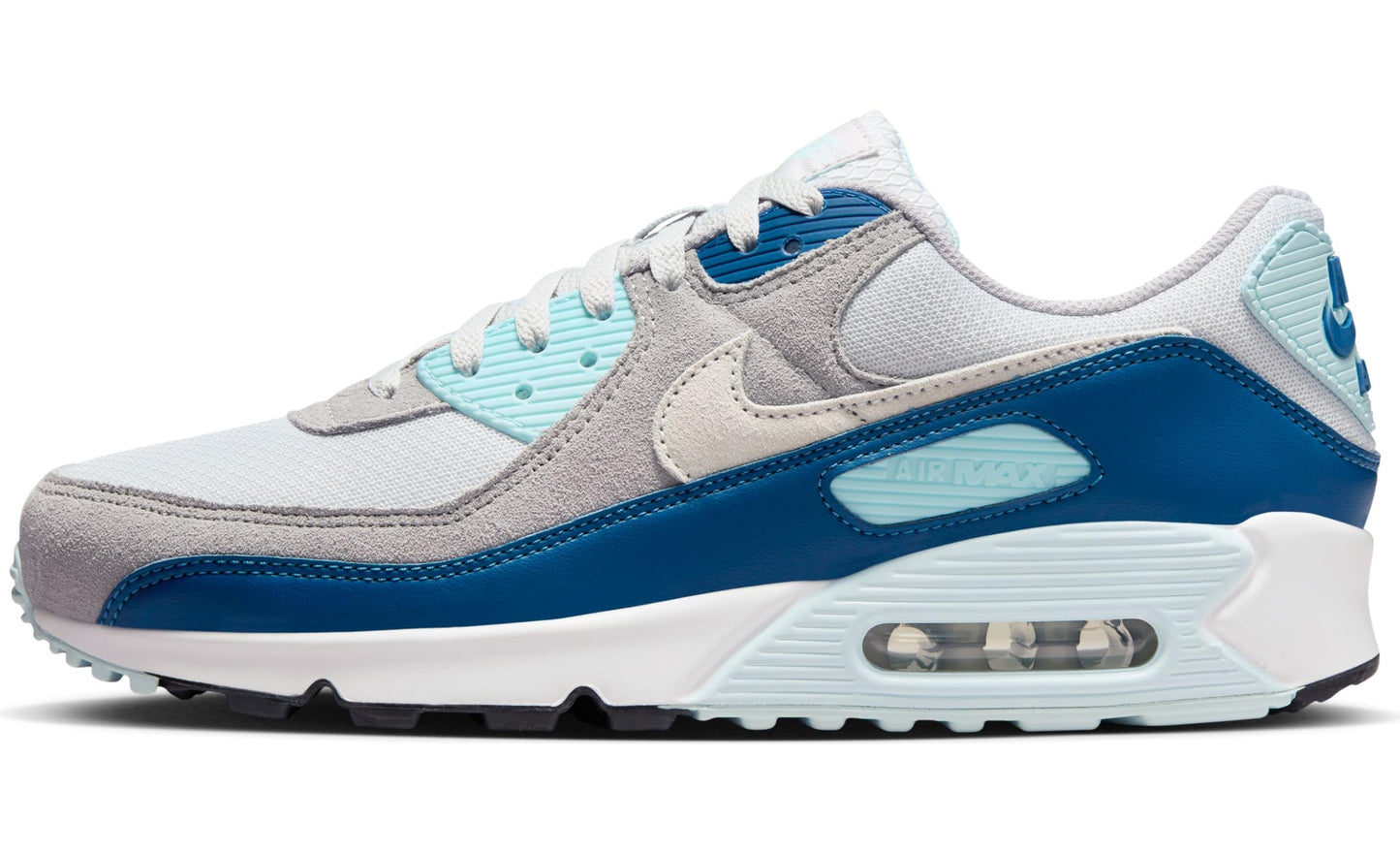 Nike Mens Low-Top Sneakers Pure Platinum White Glacier Blue 8