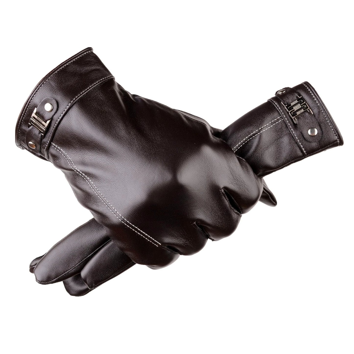 Men's Thick Fleece-lined Warm Touch Screen Gloves