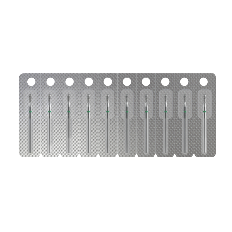 STALEKS - Diamond nail drill bit, "Match", green, EXPERT 2.3/5 mm (FA120G023/5)