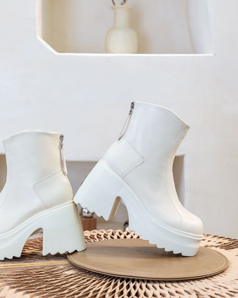 Platform British-style Women's Ankle Boots