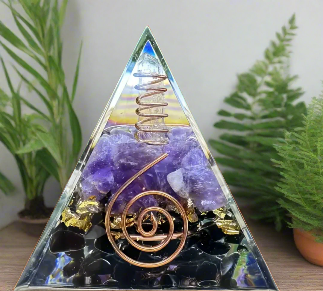 Amethyst Dream Flow Orgone Pyramid