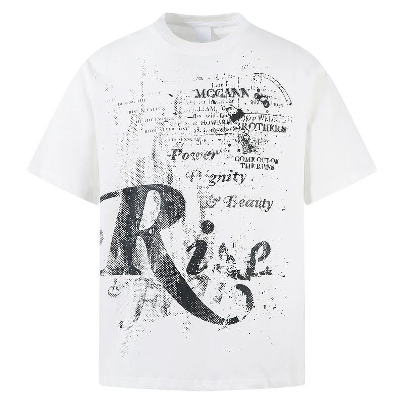 Men's And Women's Letter Printing Casual Couple's Tops
