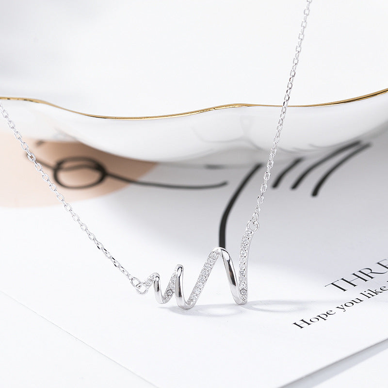Heartbeat Necklace S925 Sterling Silver