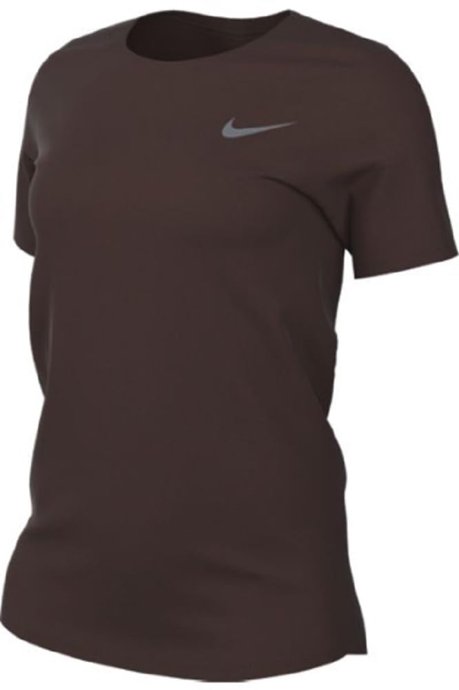 Nike Womens Legend Short Sleeve Crew T-Shirt (US Alpha Small Regular Regular Dark Cinder)