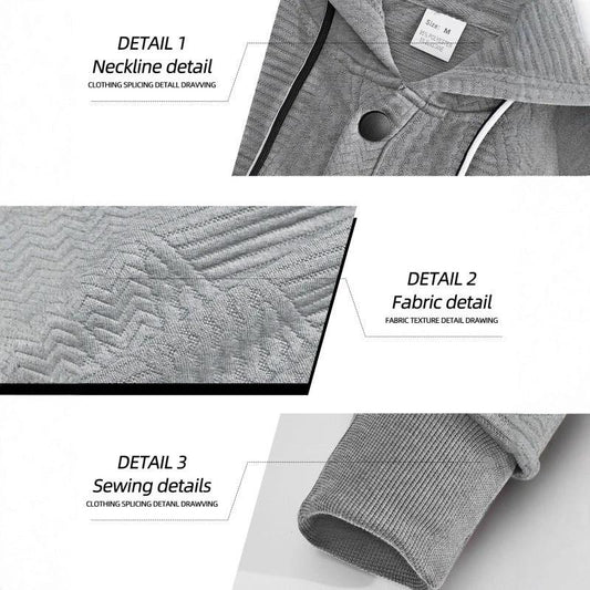 Men's Pullover Solid Color Casual Loose Long Sleeve Hooded Sweater