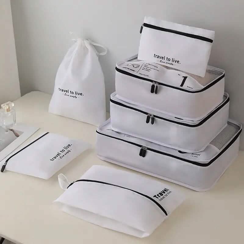 7-Piece: Travel Packaging Cube Bags