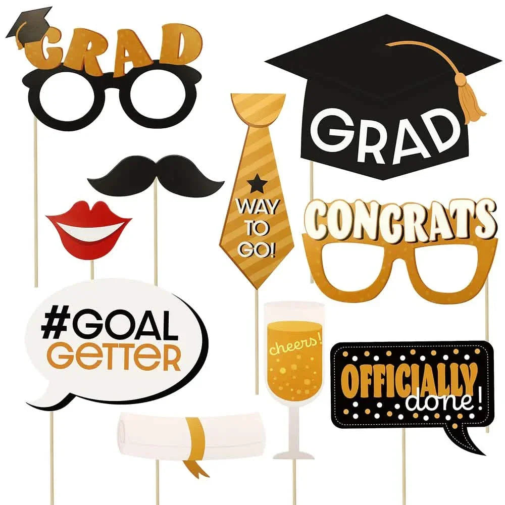 70-Pieces: Cupcake Topper + Photobooth Props + Center Pieces