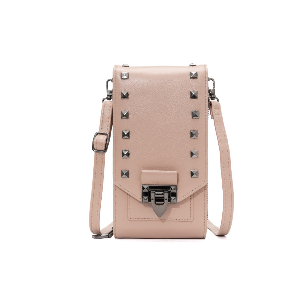 Women's Rivet Design Crossbody Bag