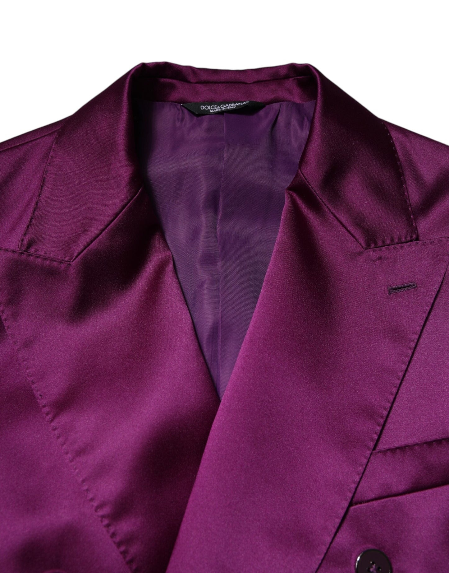Saco Traje Cruzado Morado de Hombre Dolce & Gabbana
