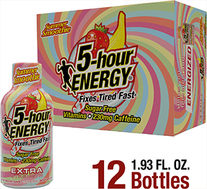 Paquete de 24 Bebidas Energéticas Extra Fuertes 5-hour ENERGY, sabor Batido de Verano, 1.93 oz líq.