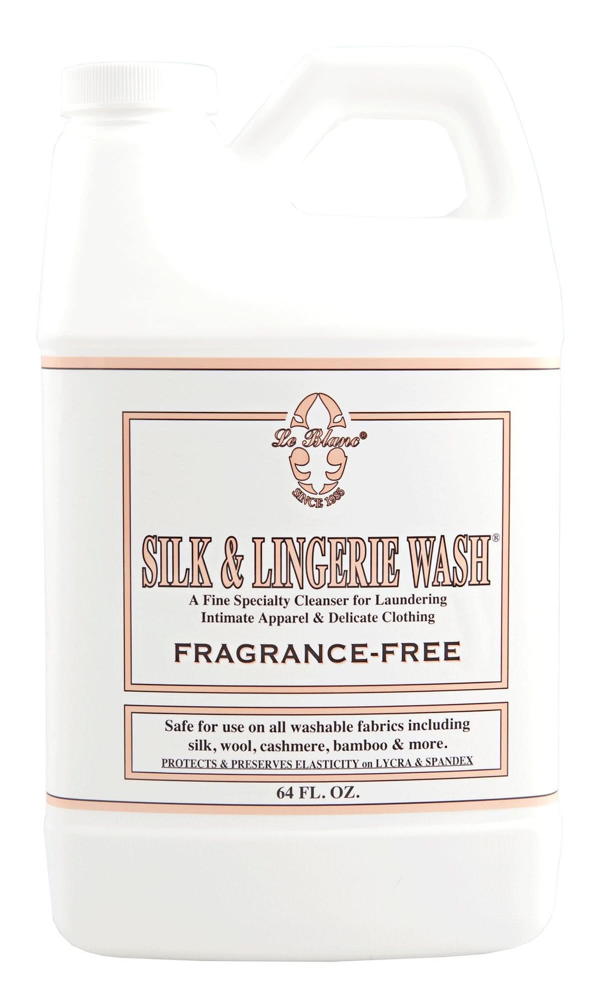 Le Blanc Fragrance Free Silk & Lingerie Wash 64 oz