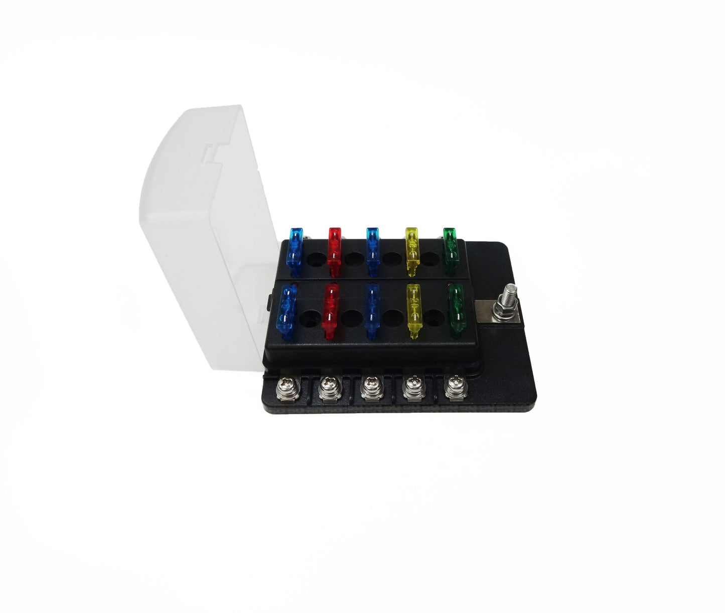 10 Way Screw Fuse Block - LED Indicators