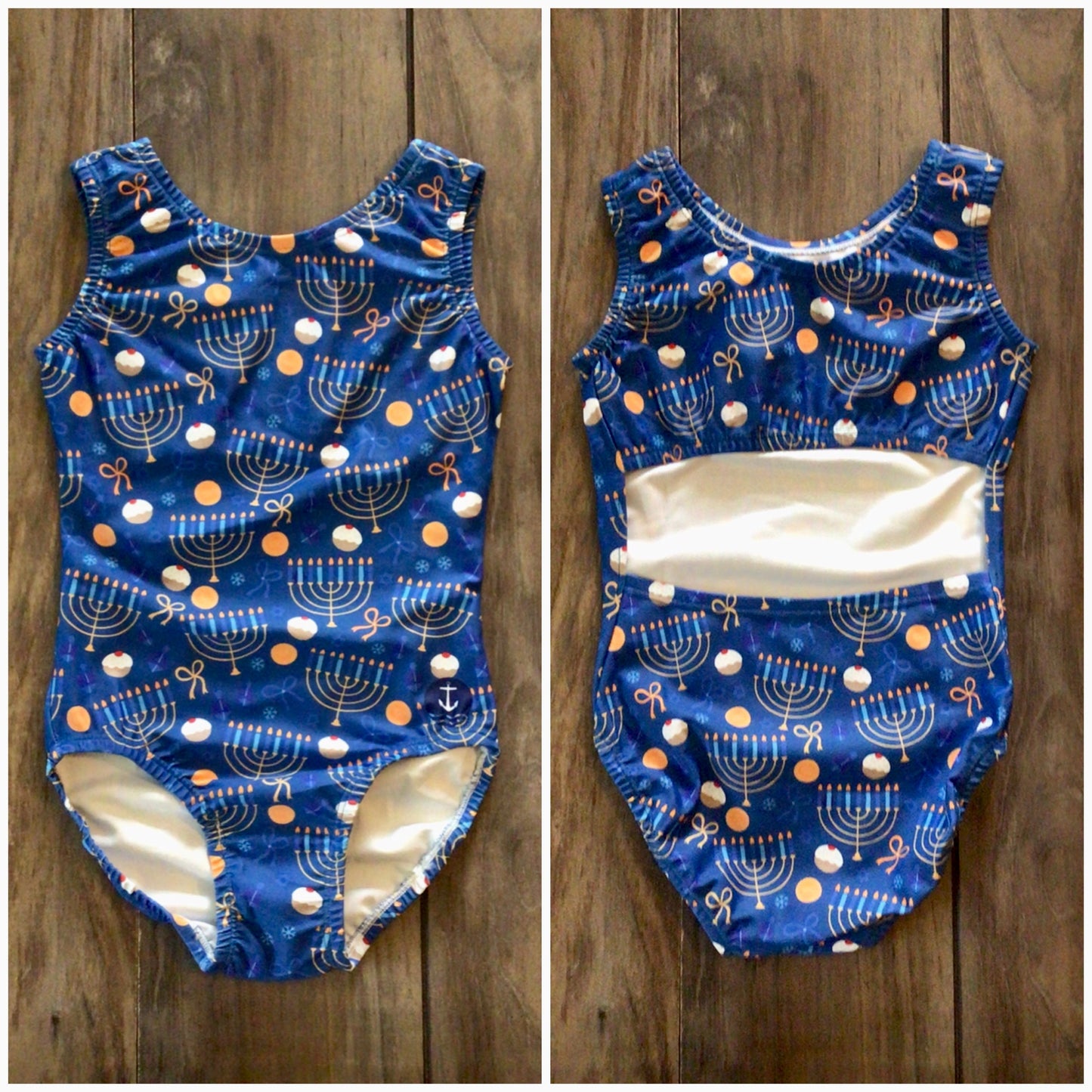 Maillot de natación escotado por la espalda para la celebración de Hanukkah o Janucá
