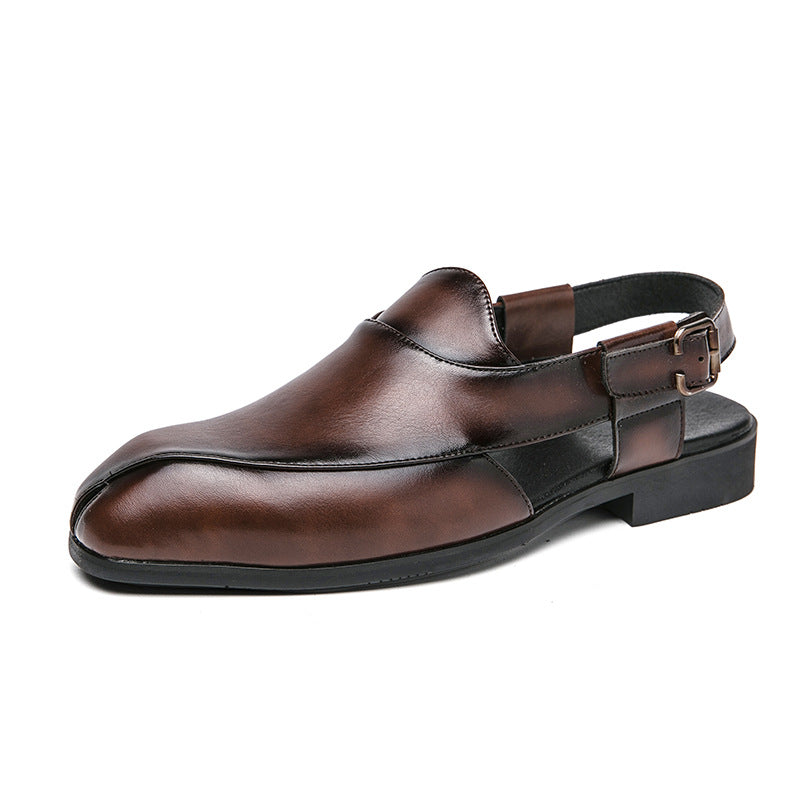 Men's British Style Leather Sandals
