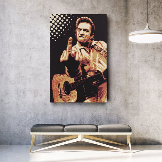 Johnny Cash Canvas – Music Legend Wall Art for Home Decor
