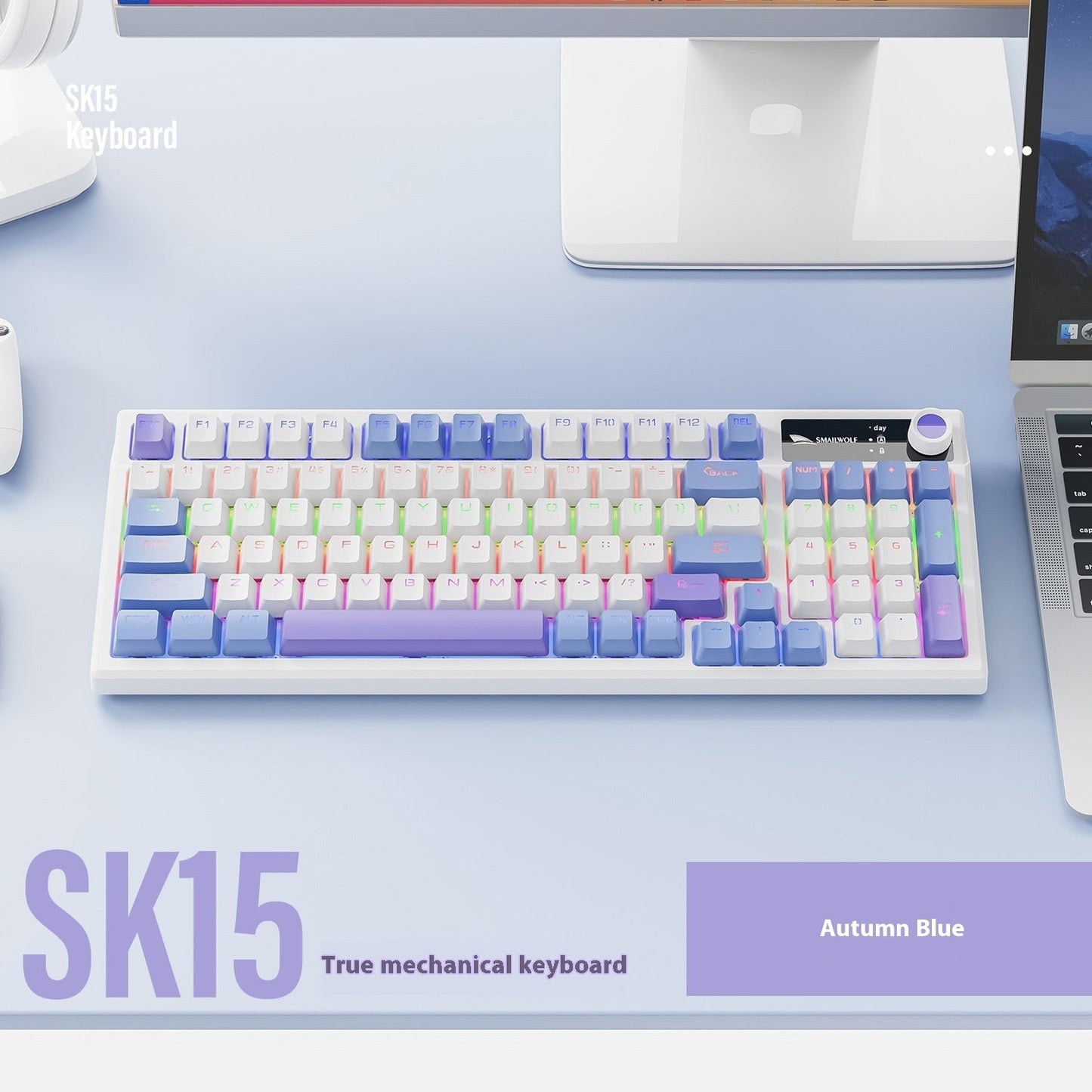 Wired With Knob E-sports Games Notebook Computer Mechanical Keyboard