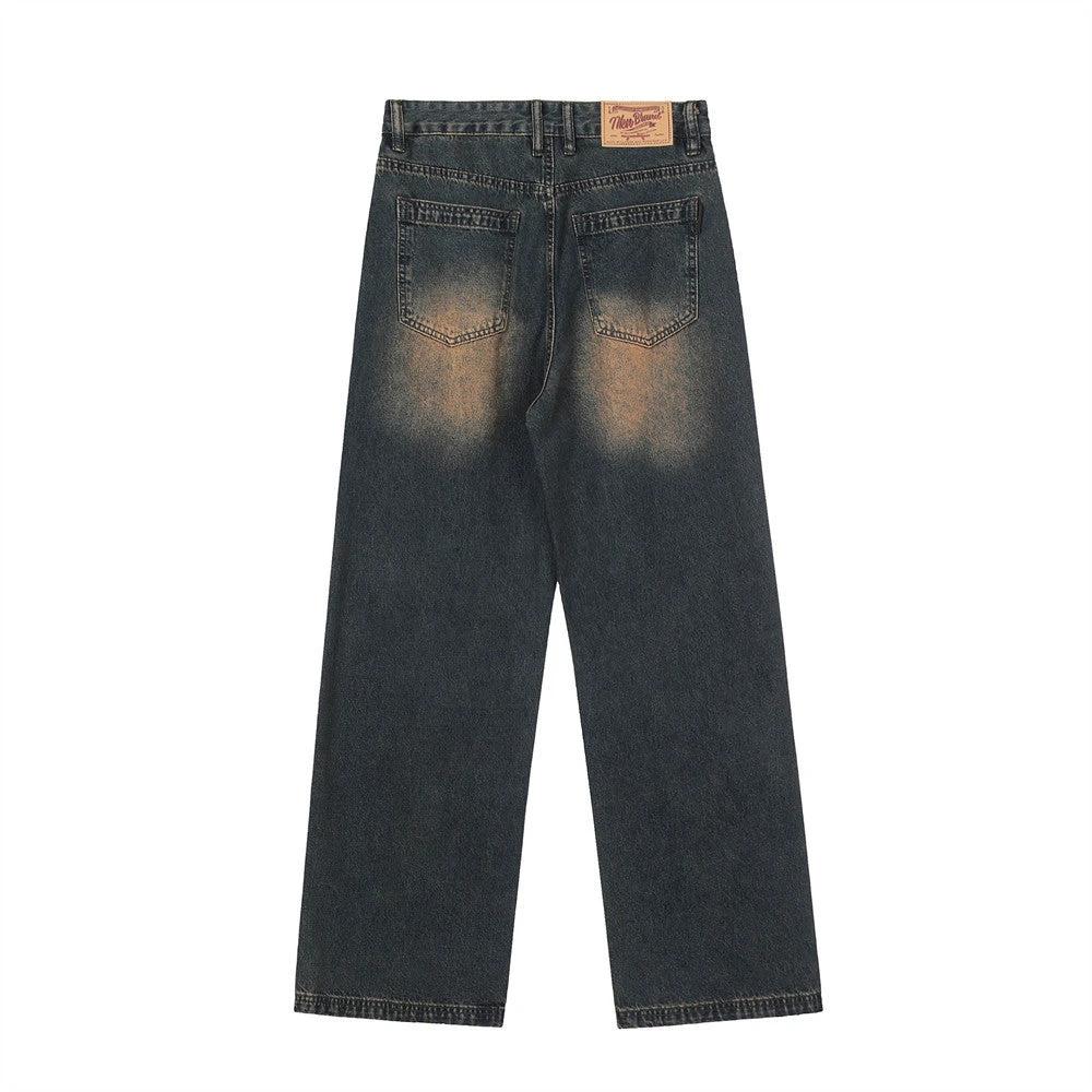 Retro Washing Water Daddy Pants Men