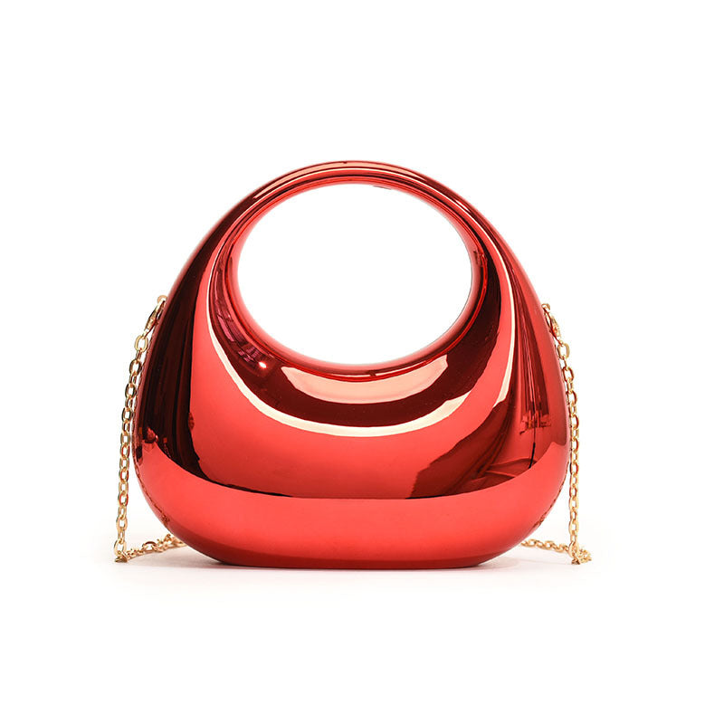 Acrylic Small Size Gold Handbag Chain Shoulder Oblique Handbag