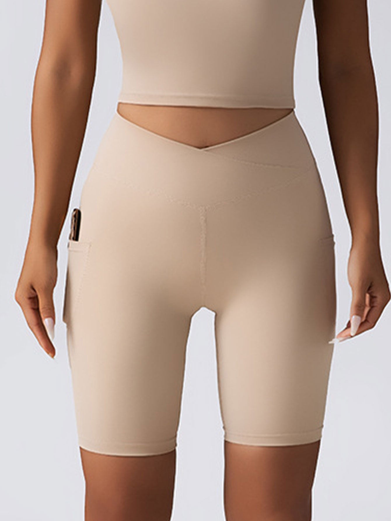 Pantalones Cortos de Ciclismo con Control de Abdomen Sin Costuras CurveFit