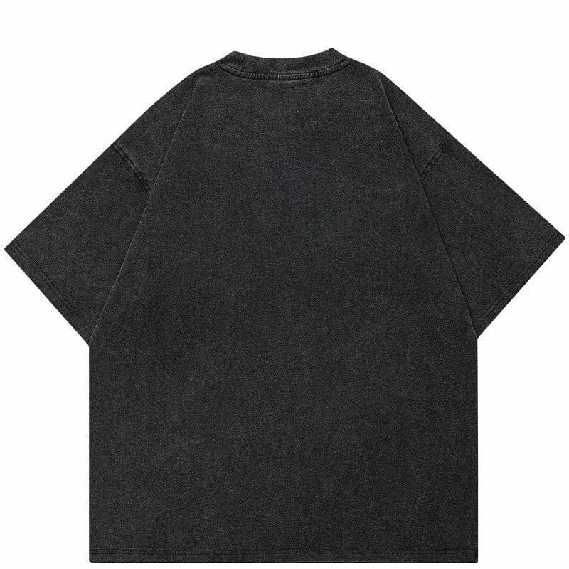 Fashion Personality Men's Retro Fuzzy T-shirt