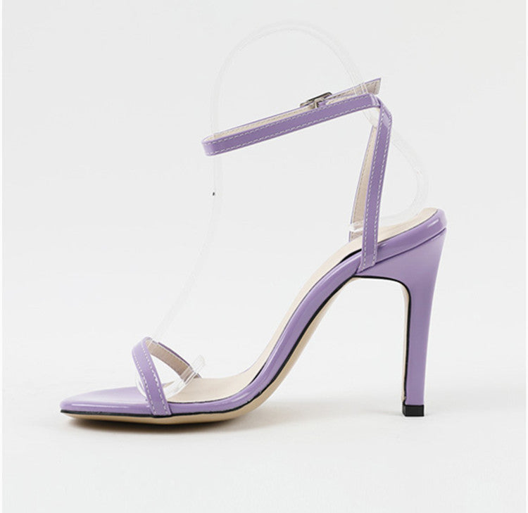 Women's Stiletto-Heel Sandals with Ankle Strap