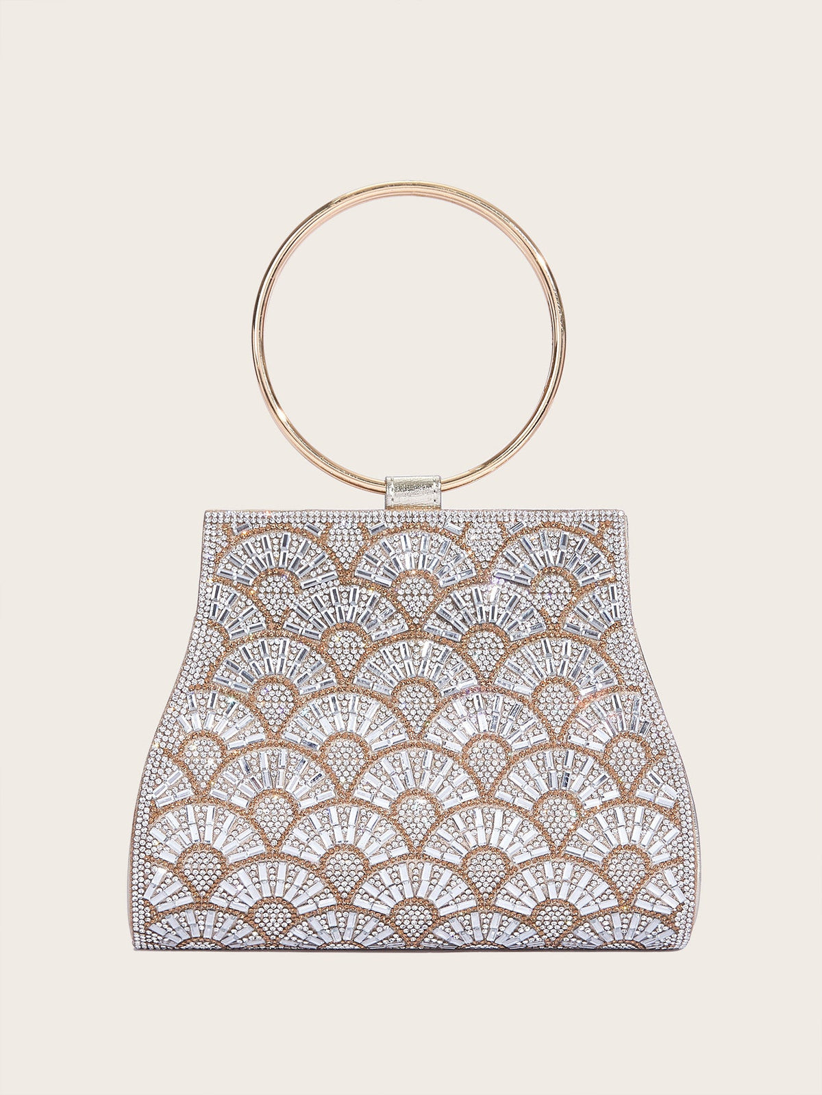 Diamond Inlaid PU Travel Bag