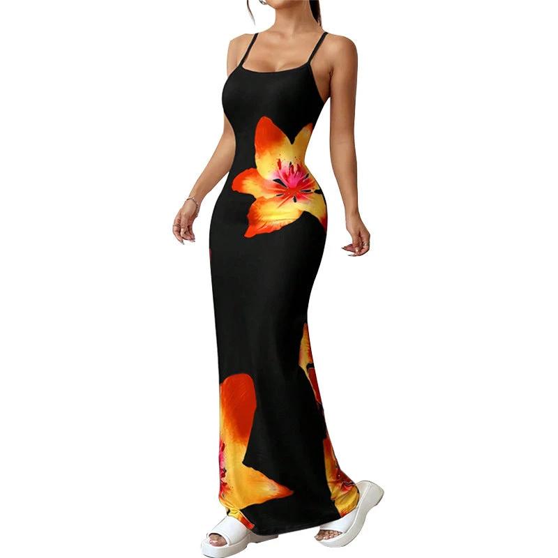 Sling floral print Dress