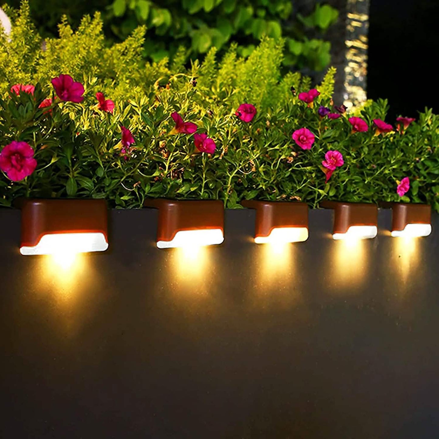 8-Pack: Solar LED Deck & Step Lights