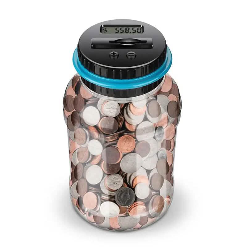 800+ Coin Capacity Digital Counting Money Jar