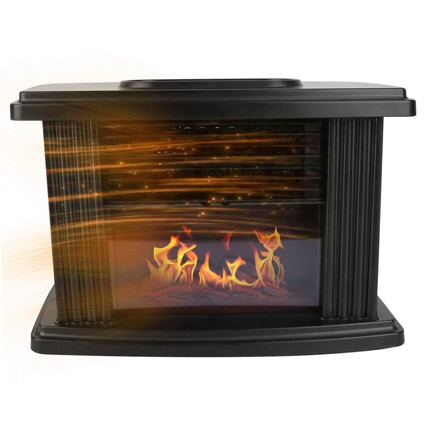 800W Artificial Flame Stove Electric Fireplace Heater