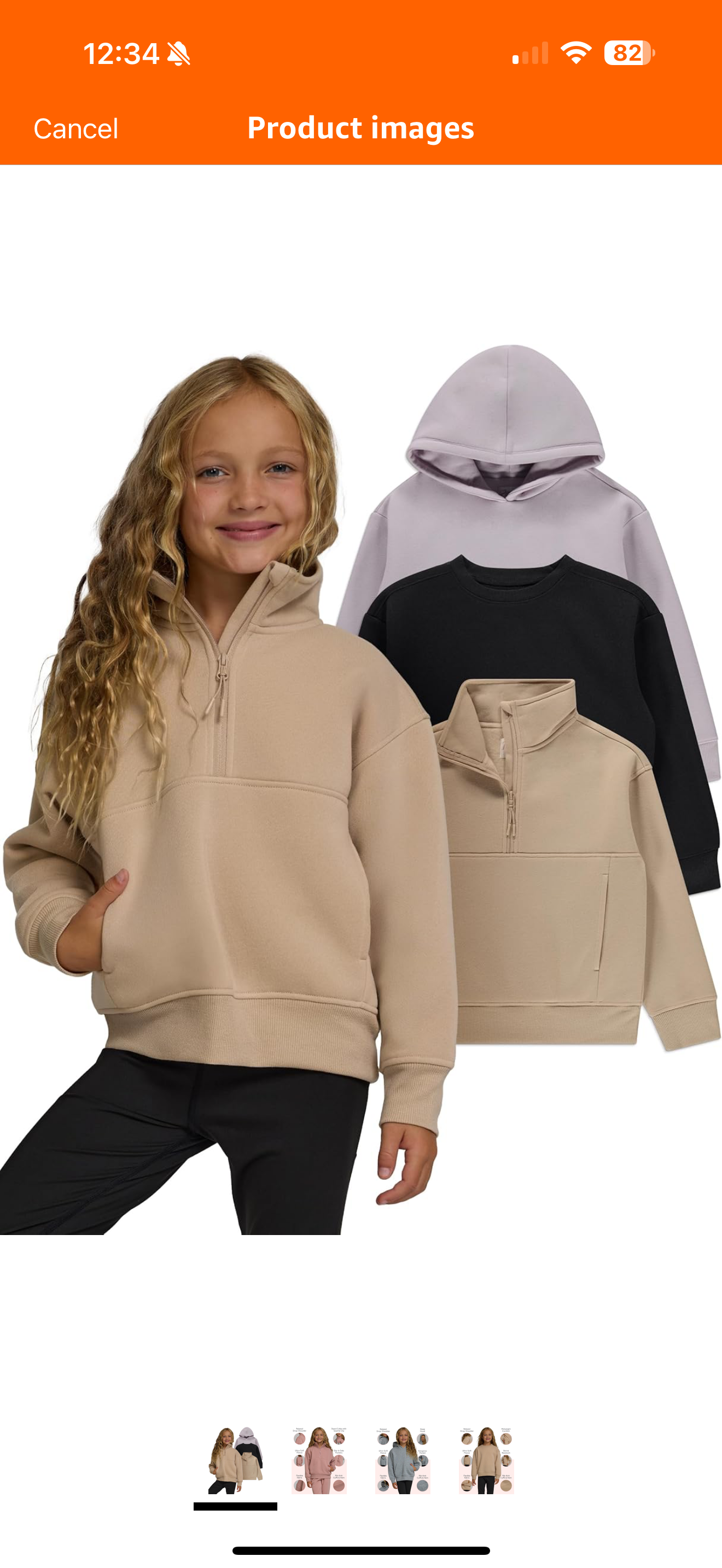 Girls 3-Pack Sweatshirts - Hoodies & Quarter Zip Fleece Set | AURORE LUXURE