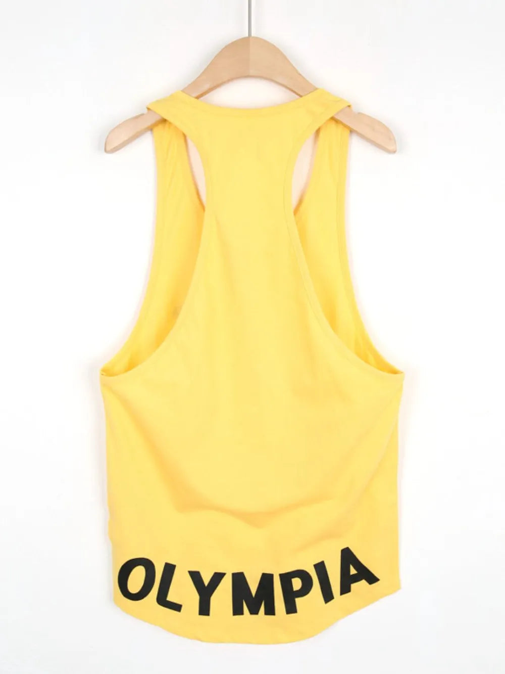 Camiseta de tirantes anchos con estampado de letras para hombre de tallas grandes