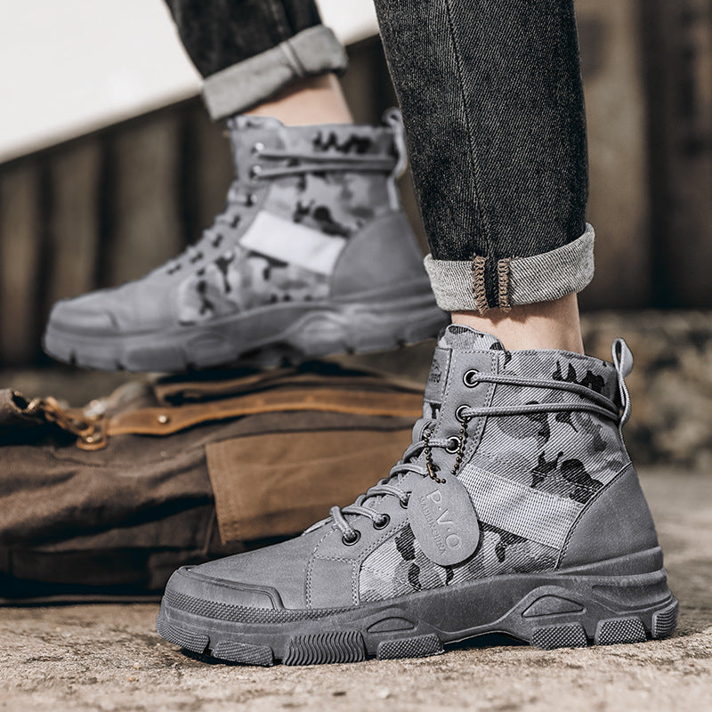 Men's Camouflage Tooling Boots