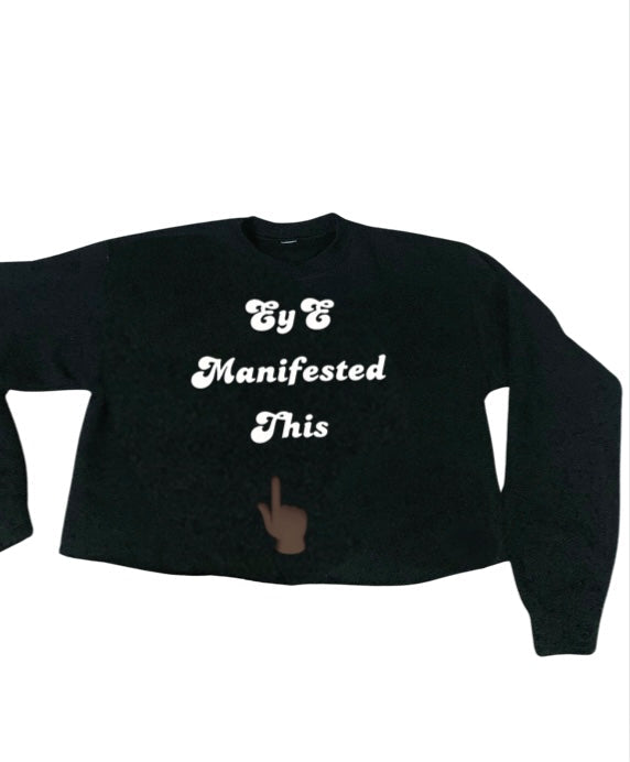 Eye Manifested This βπΎ Crop-top Sweatshirt