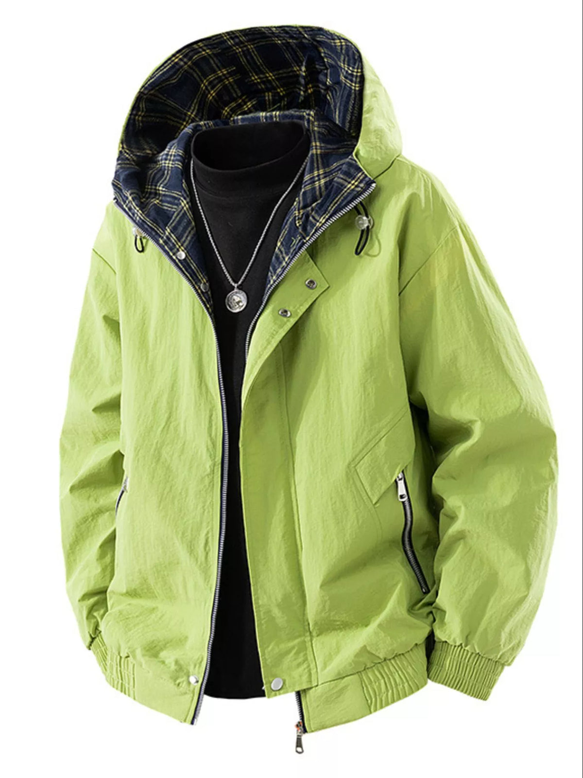 Men's Plus Size Casual Hooded Lightweight Jacket