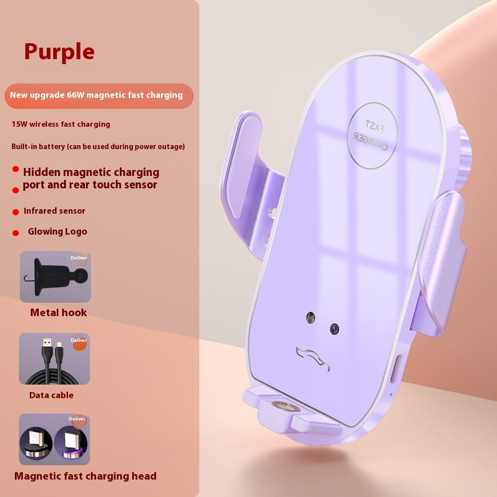 Car Phone Holder 66W Fast Charging Wireless Charger