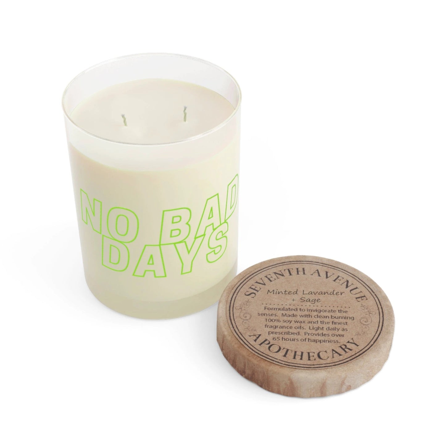 No Bad Days Scented Candle - 11oz Full Glass Aroma