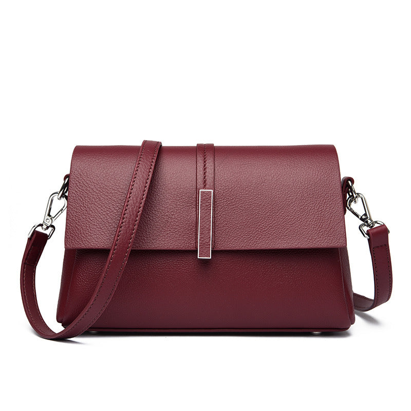 Women's Cowhide Tote Bag Simple Shoulder Messenger Bag