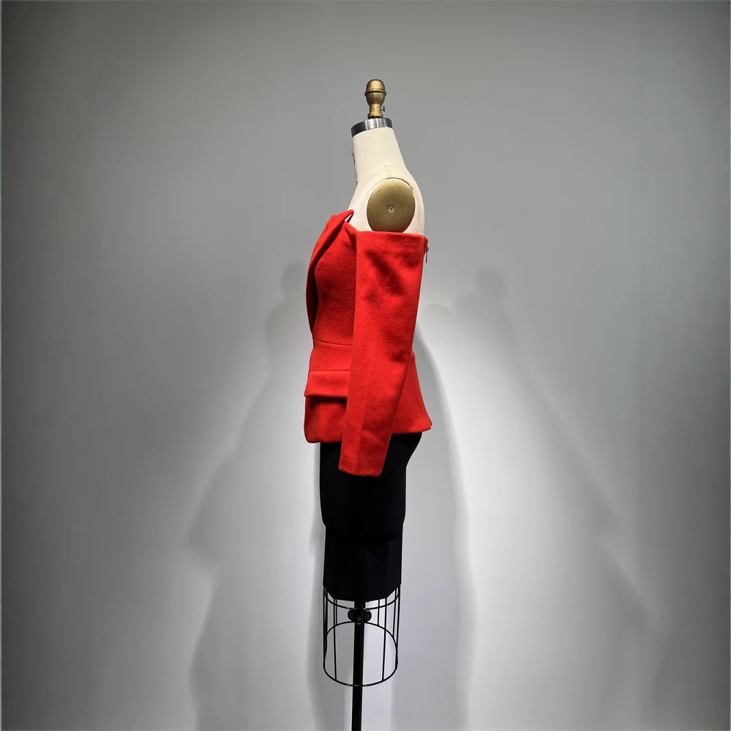 Loose Top Casual Tight Skirt 2 Pieces Suit See size chart under “more details”