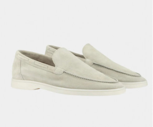Frosted Suede Driving Flats