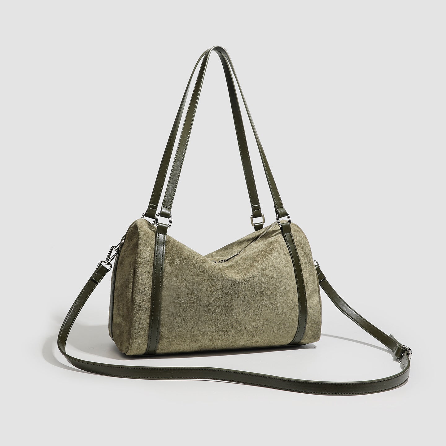 Retro Suede Tote Bag Womens Large-Capacity Crossbody Bag