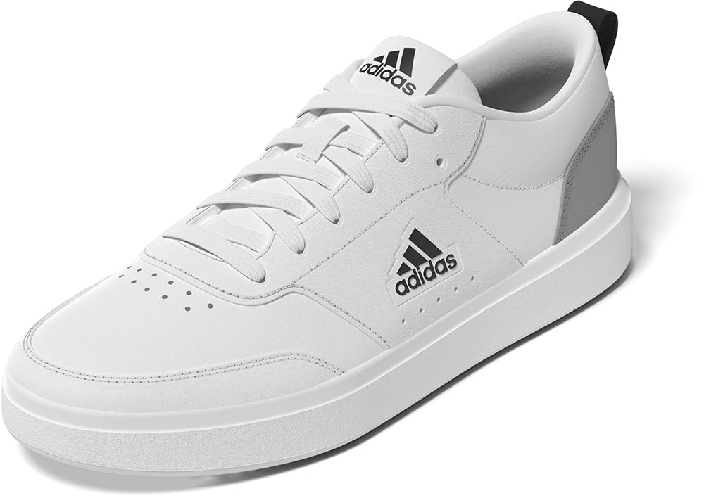 adidas Mens Park Street Sneaker White/White/Black 6
