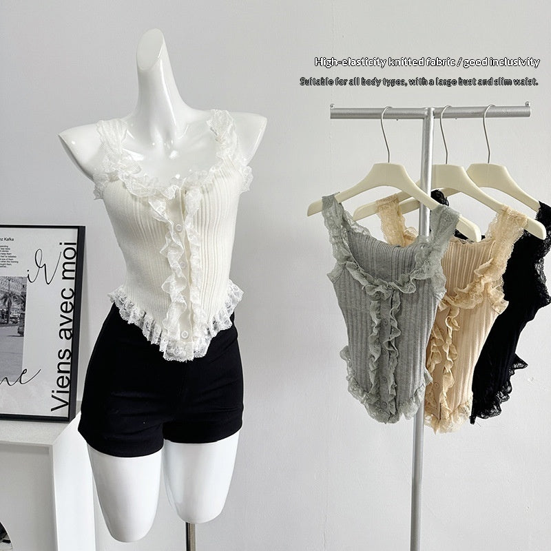 Off-shoulder Irregular Short Sleeveless Top