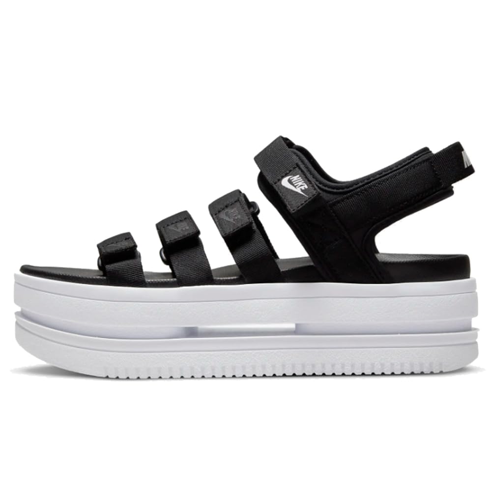 Nike Icon Classic Womens Sandals (DH0224-001BLACK/WHITE-WHITE) Size 12