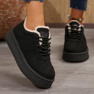 Womens Fleece-lined Warm Short Snow Boots