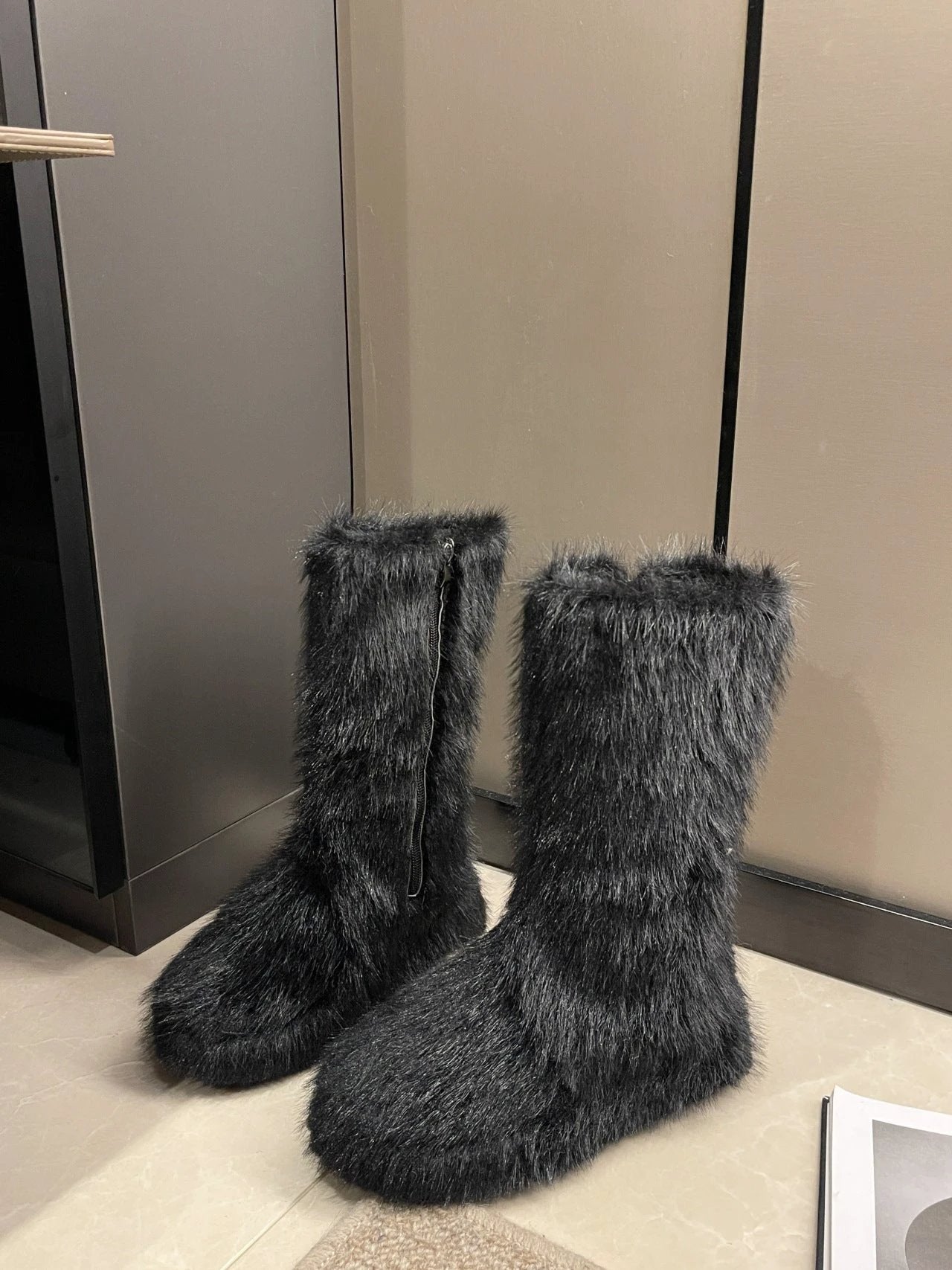 Women's Thick Bottom Fleece-lined Thermal Insulation Cotton Shoes